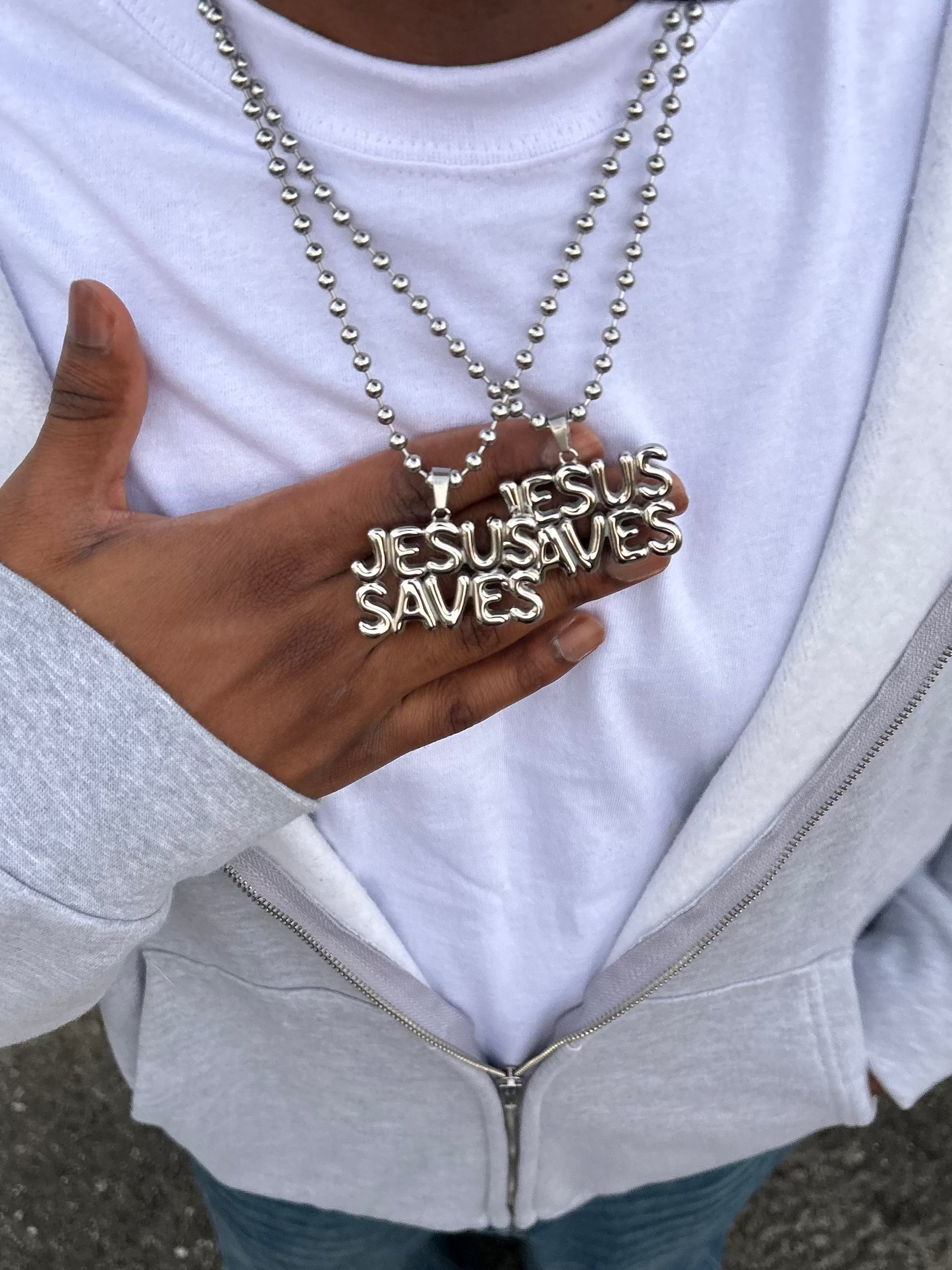 Jesus Saves Necklace