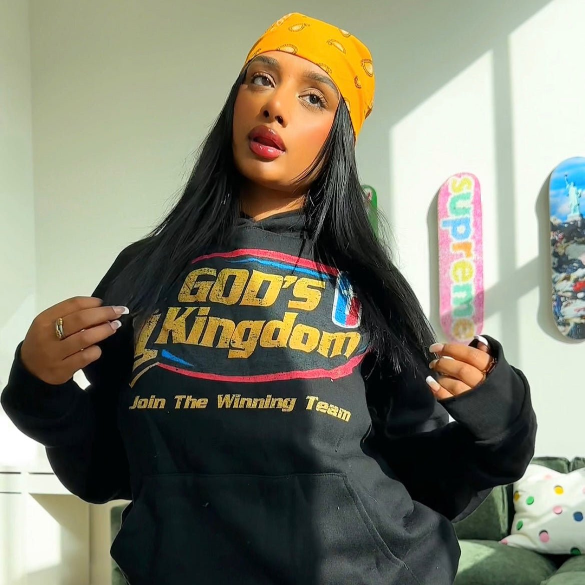 Black God's Kingdom Hoodie - Divine Visions