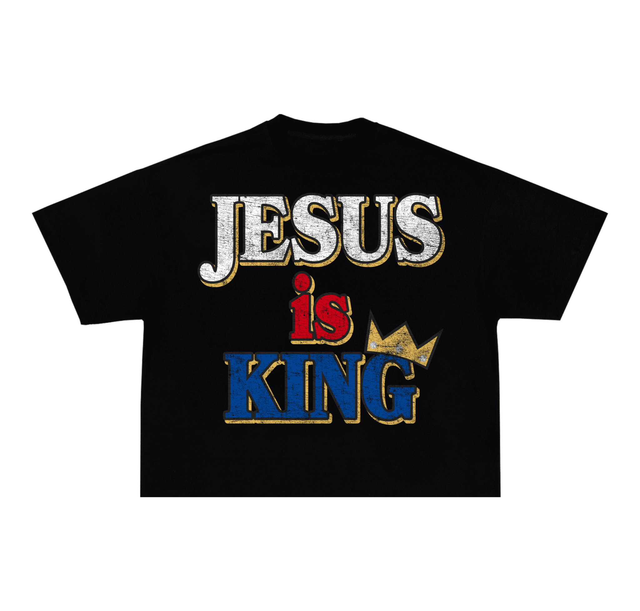 Black Jesus Is King Tee (Oversized) - Divine Visions