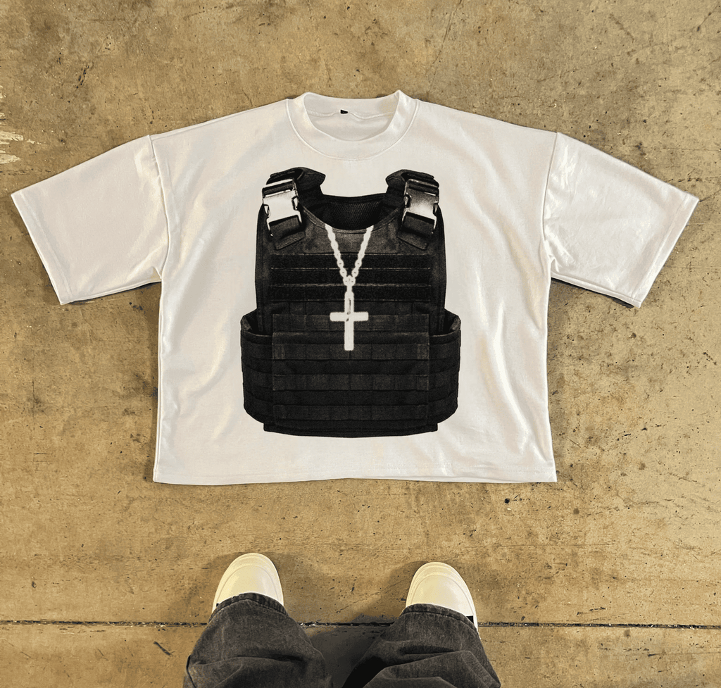 Black War On Sin Tee (Oversized) - Divine Visions