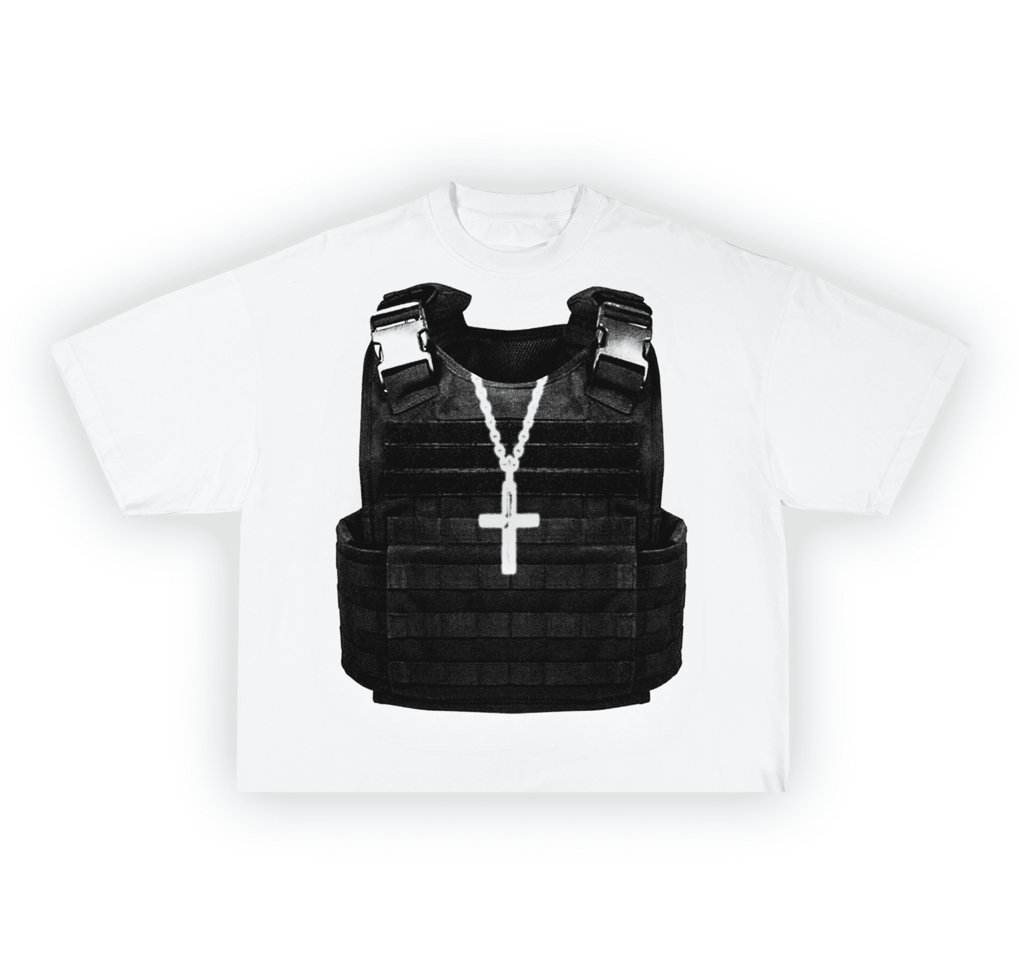 Black War On Sin Tee (Oversized) - Divine Visions