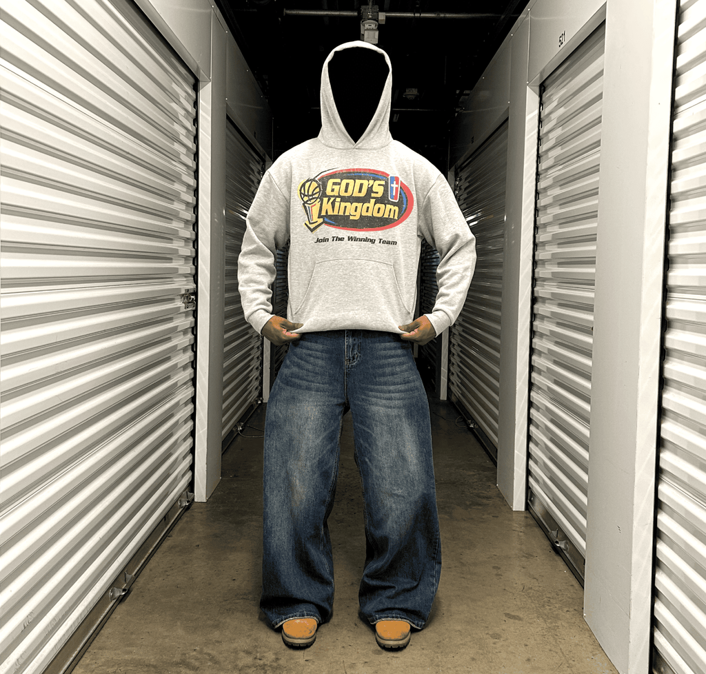 Gray God's Kingdom Hoodie - Divine Visions