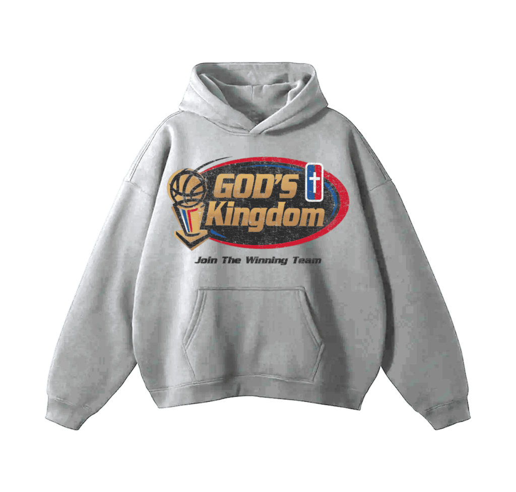 Gray God's Kingdom Hoodie - Divine Visions