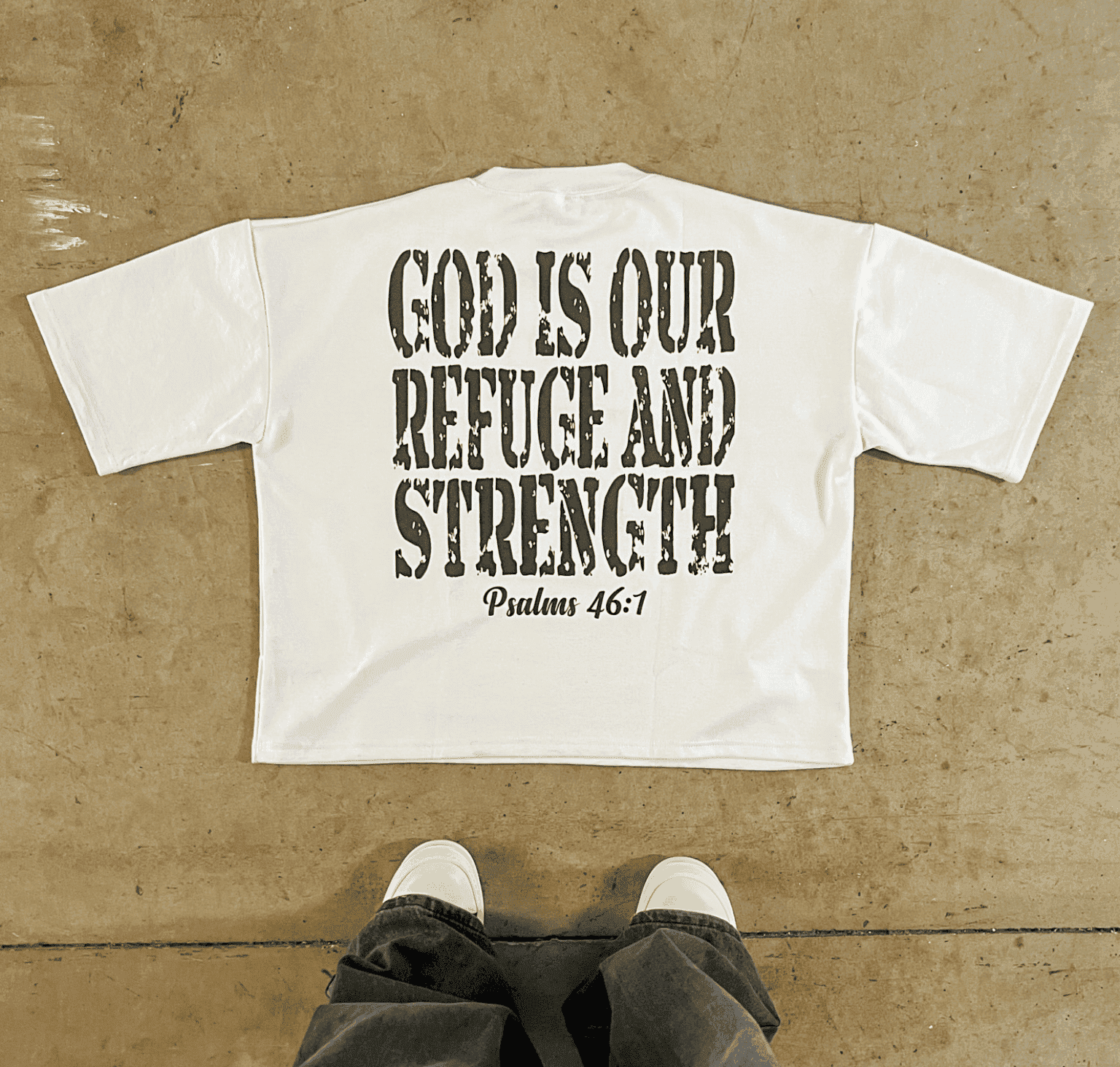 Green War On Sin Tee (Oversized) - Divine Visions