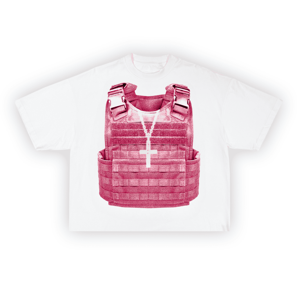 Pink War On Sin Tee (Oversized) - Divine Visions
